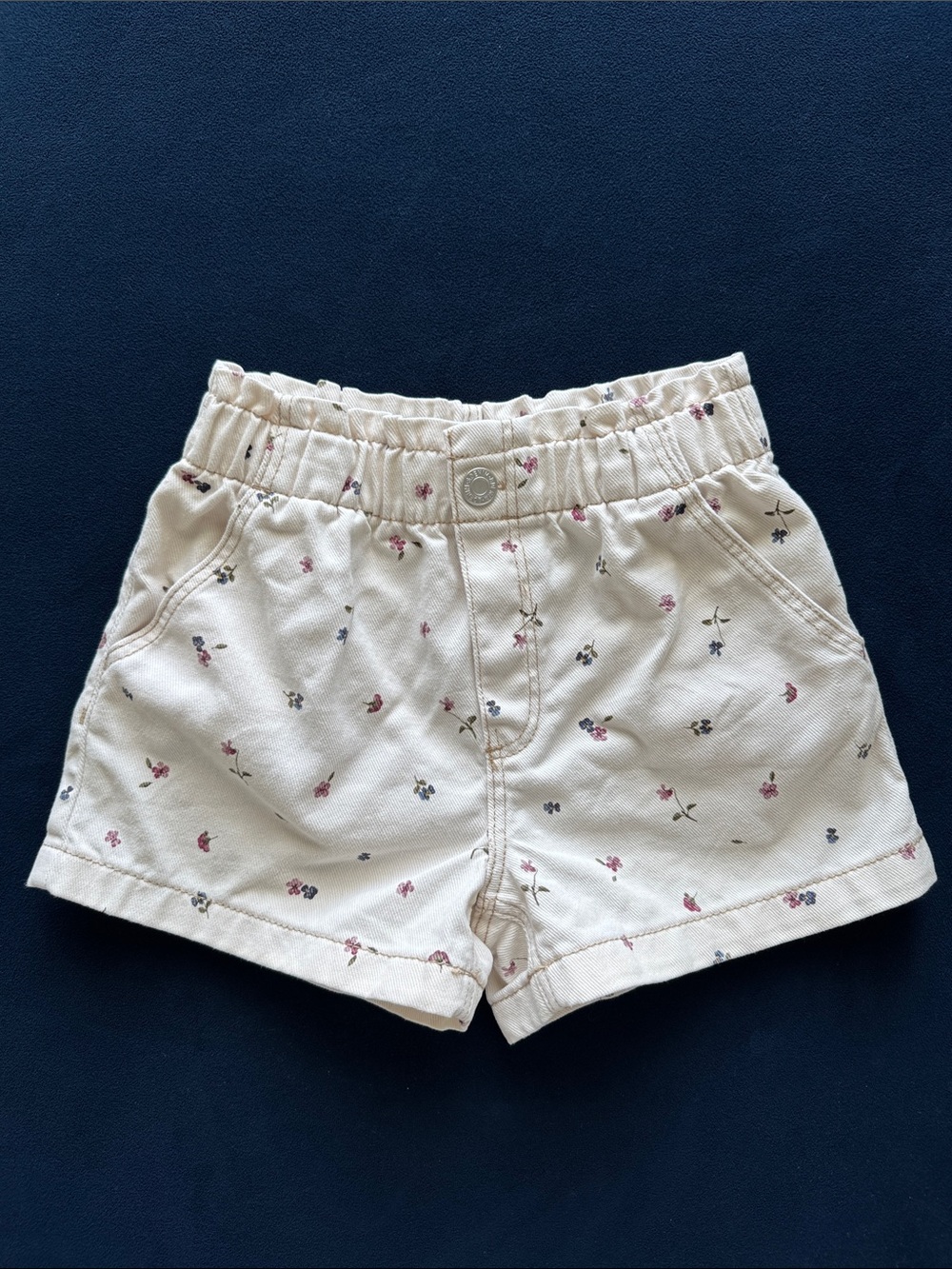 H&M PRINTED COTTON TWILL SHORTS
